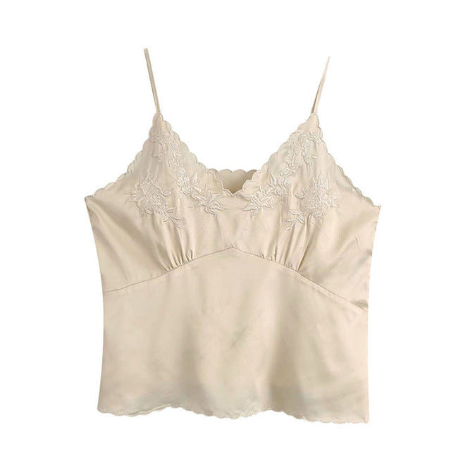 EMBROIDERED CAMISOLE TOP