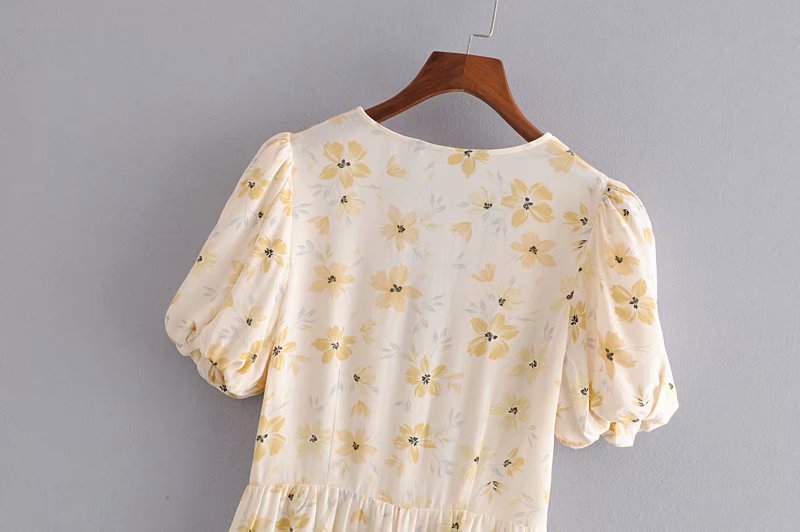 PUFF SLEEVES FLORAL TOP