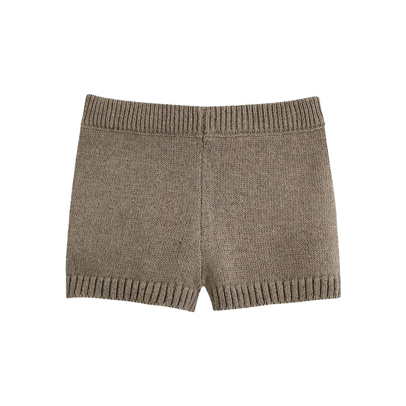 TRIM KNITTED SHORTS