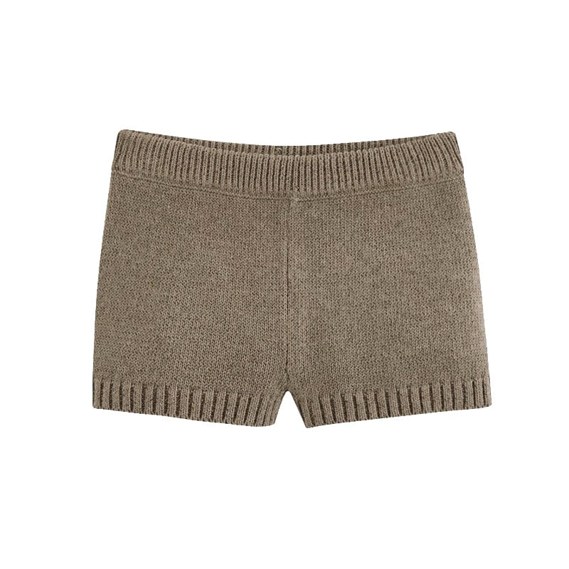 TRIM KNITTED SHORTS