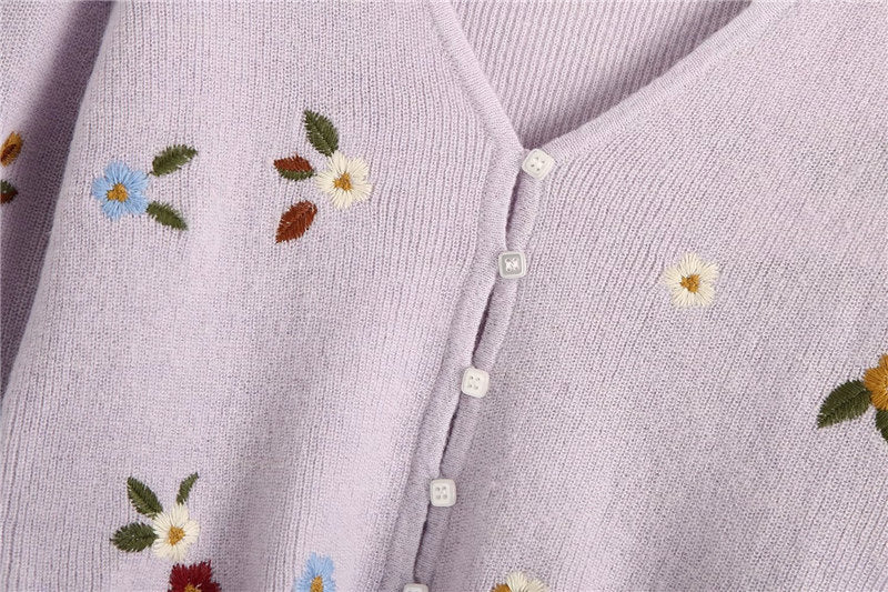 LILAC FLORAL EMBROIDERY