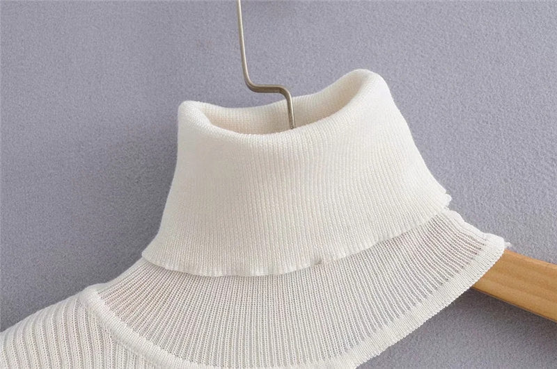 ONE SHOULDER KNITTED SWEATER