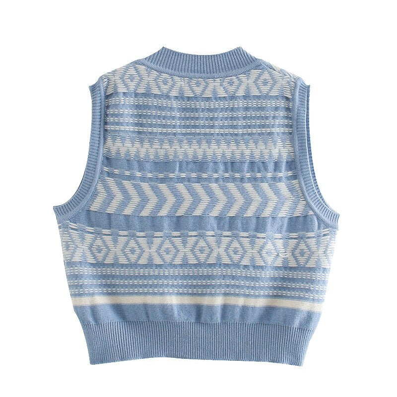 KNITTED SWEATER VEST