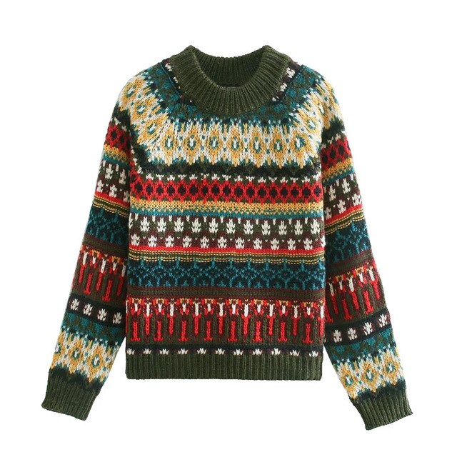JACQUARD KNITTED SWEATER