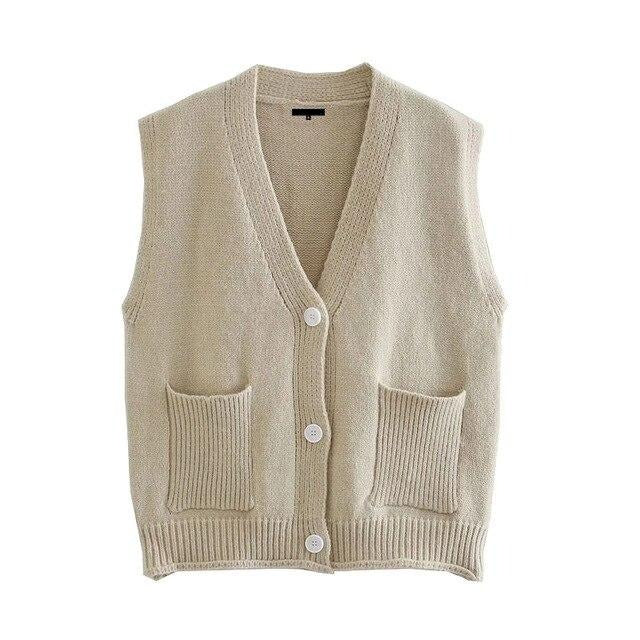 LOOSE KNITTED VEST
