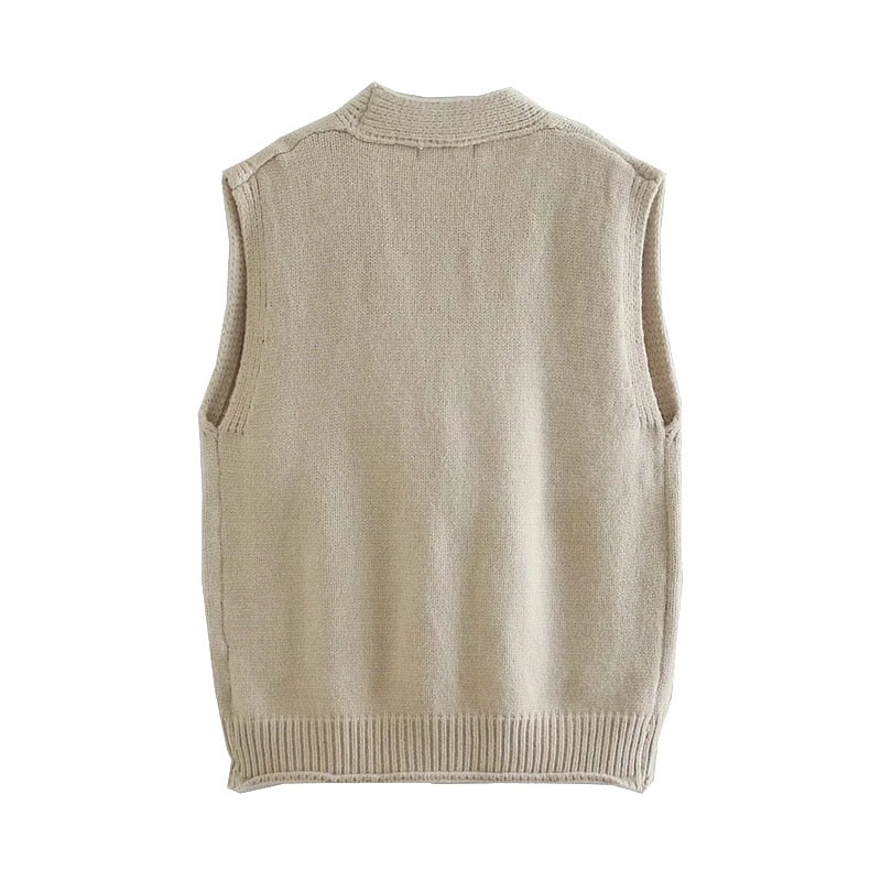 LOOSE KNITTED VEST