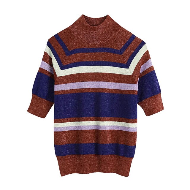 STRIPED KNITTED SWEATER