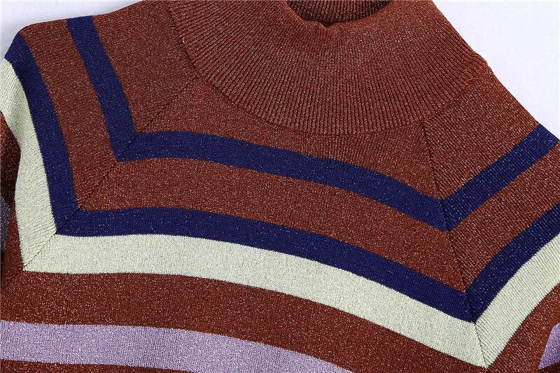 STRIPED KNITTED SWEATER