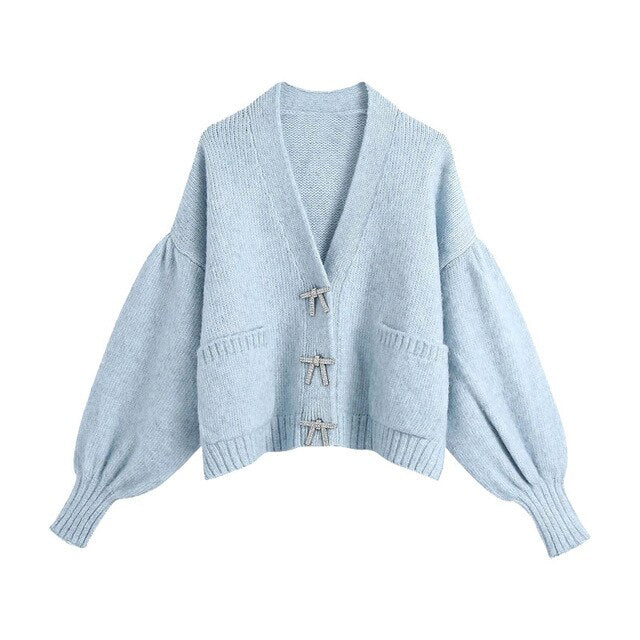 OVERSIZED KNITTED CARDIGAN