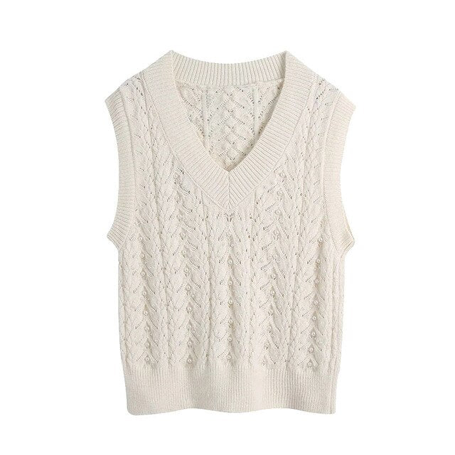 PEARL KNITTED VEST