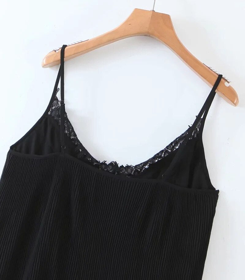 PLEATED TOP WITH THIN STRAPS