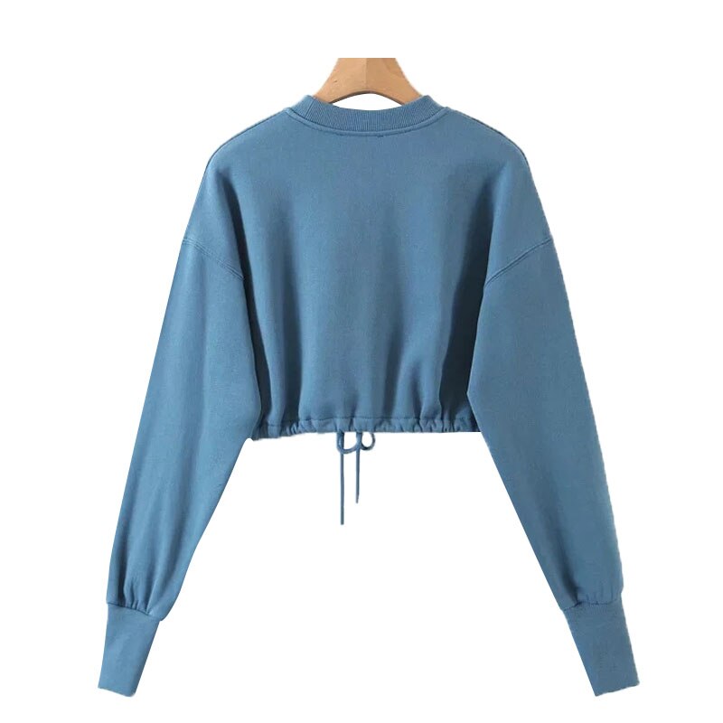 LOOSE CROPPED PULLOVER