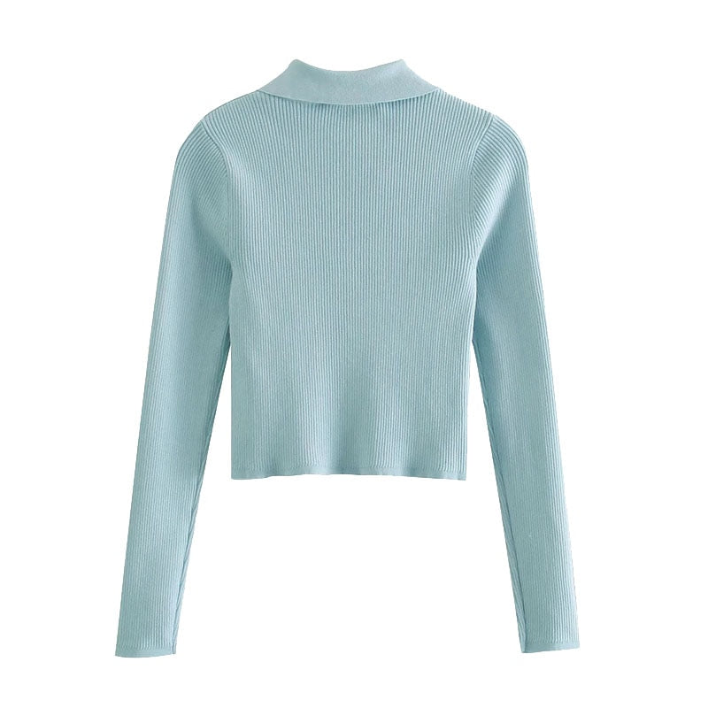 CROPPED KNITTED JUMPER