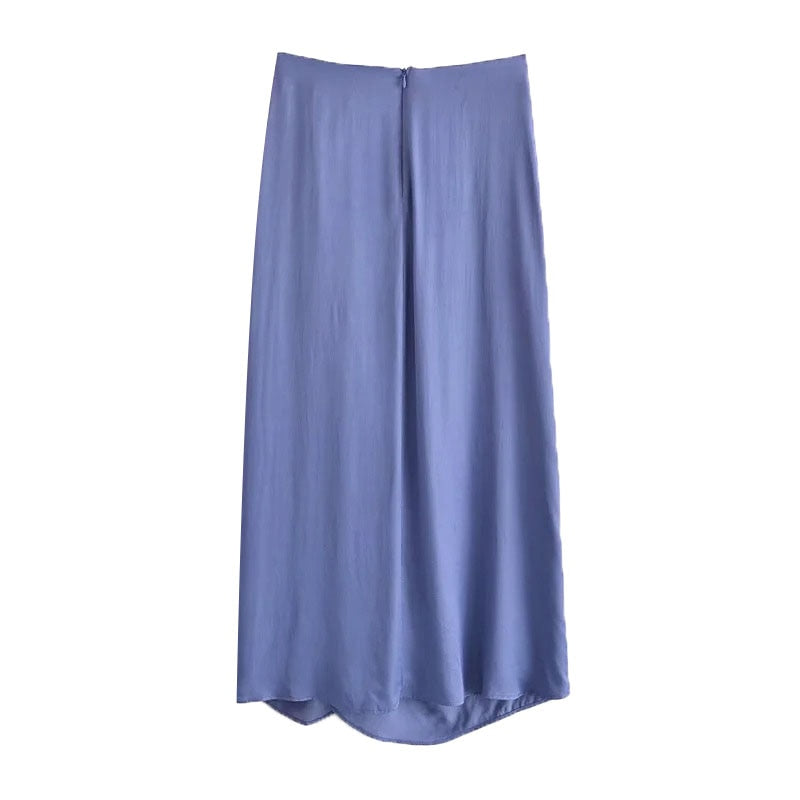 KNOTTED MIDI SKIRT