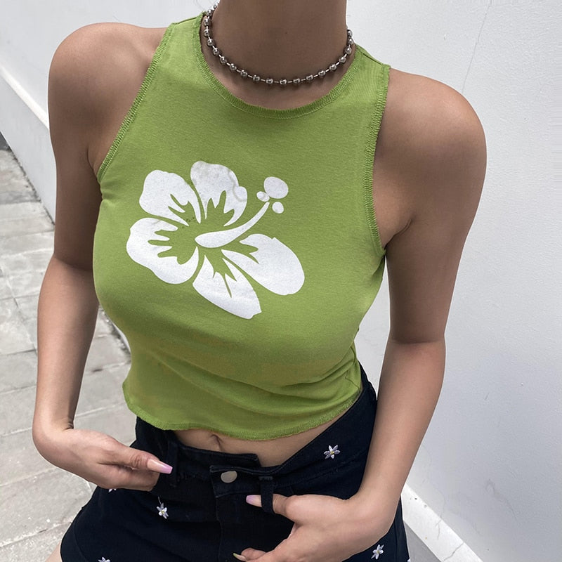 FLORAL CROPPED TOP