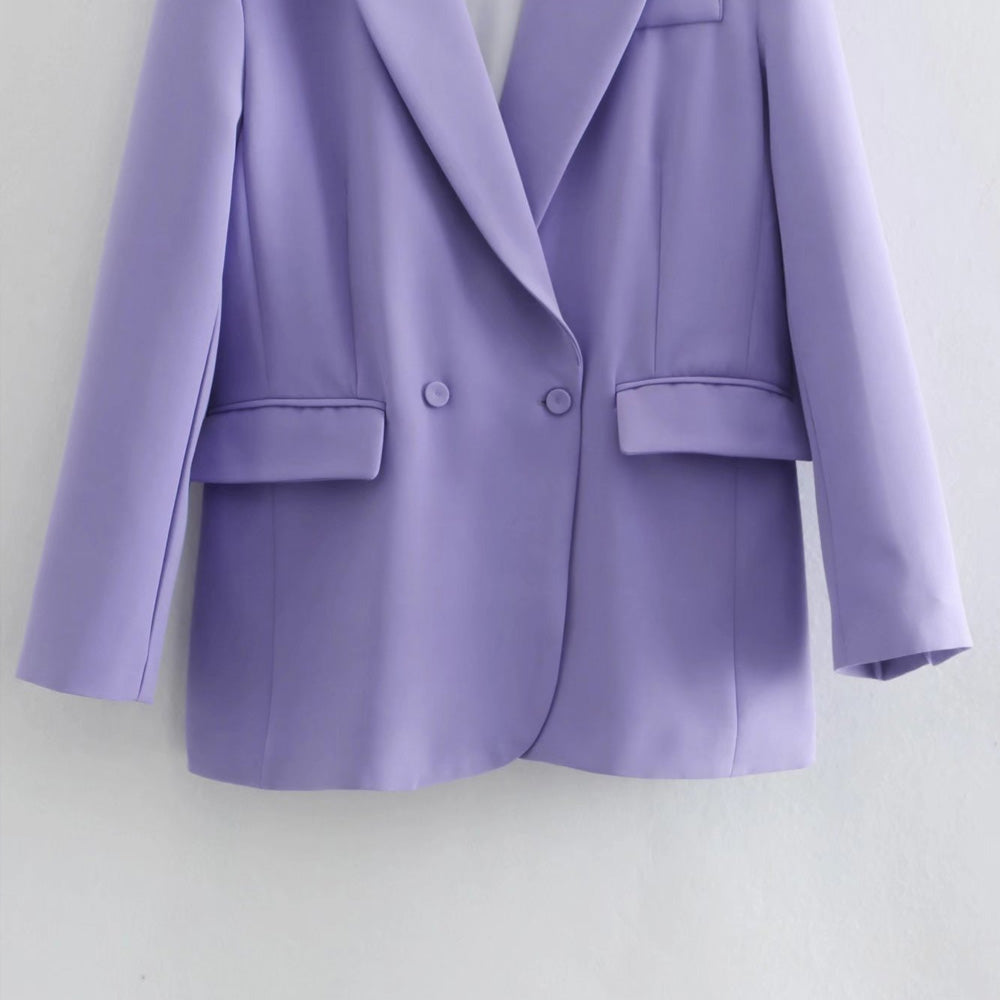 DOUBLE BREASTED LOOSE BLAZER