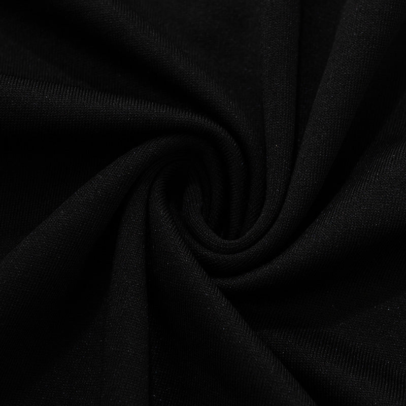 BLACK LACE BODYCON DRESS