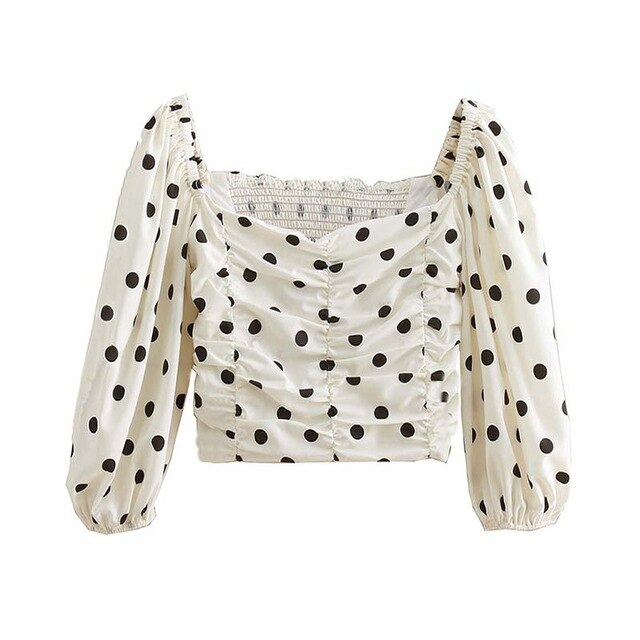 BLOUSE WITH DOTS